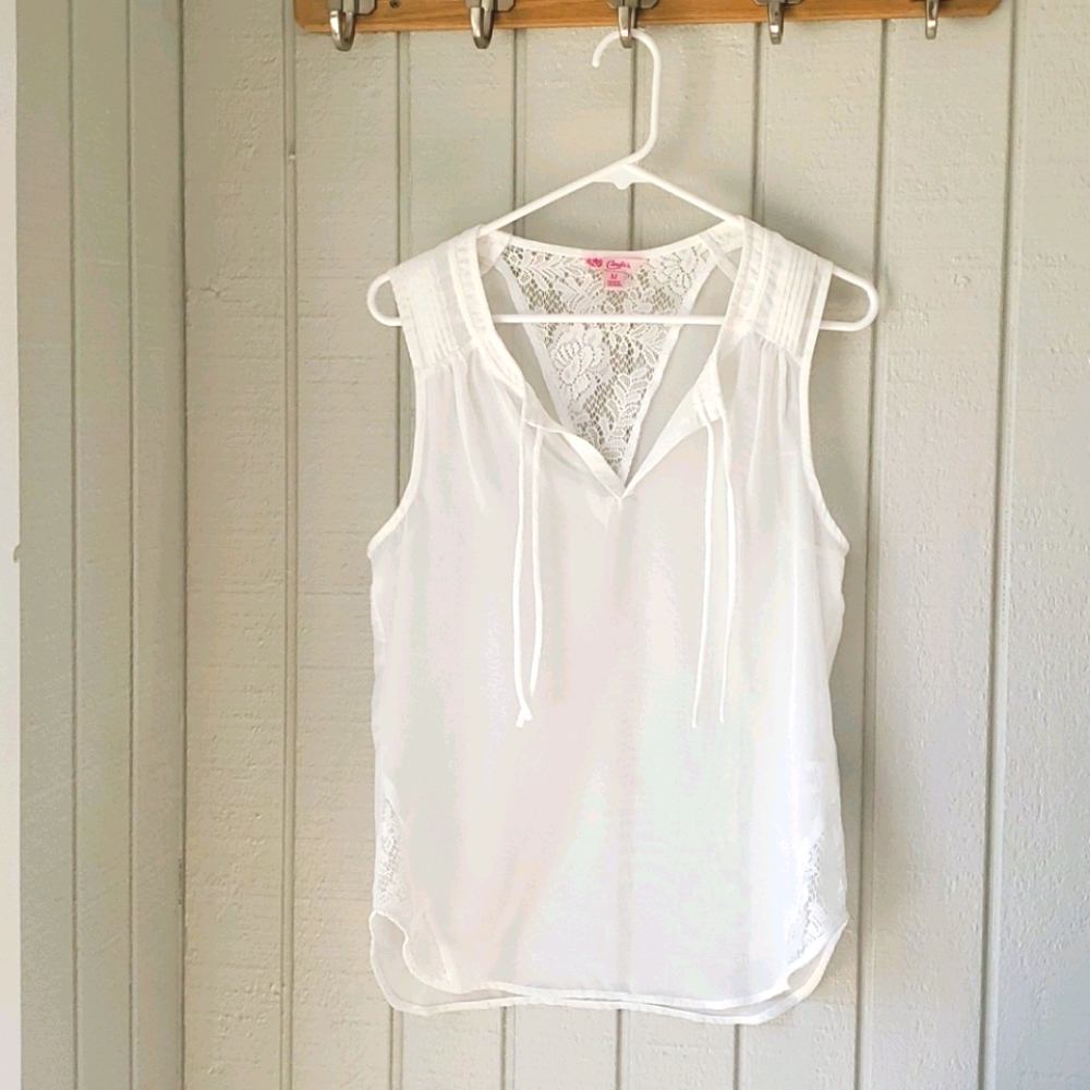 Sheer White Top